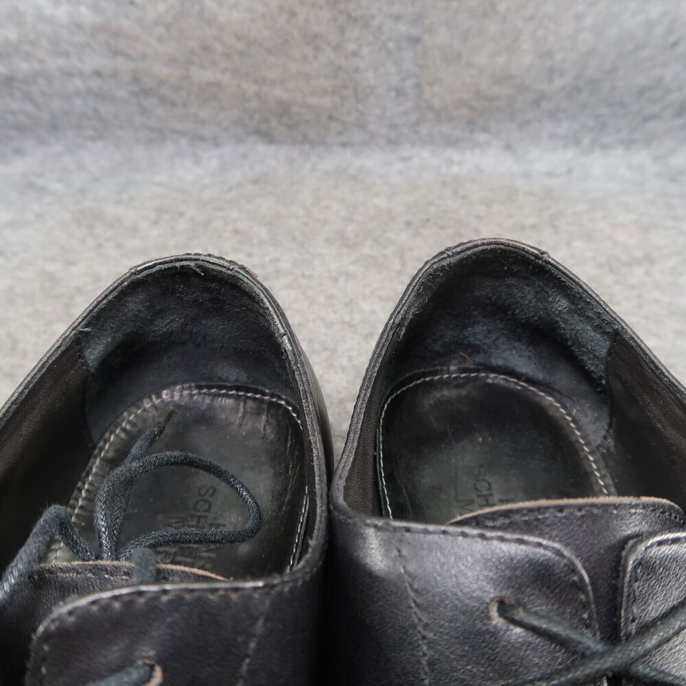 Hart Schaffner Marx Shoe Men 11 Oxford Cap Toe Formal Professional Classic Black - Picture 14 of 16